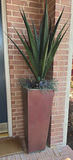 Two Tall Copper Metal Planters - thumbnail 3 of 6