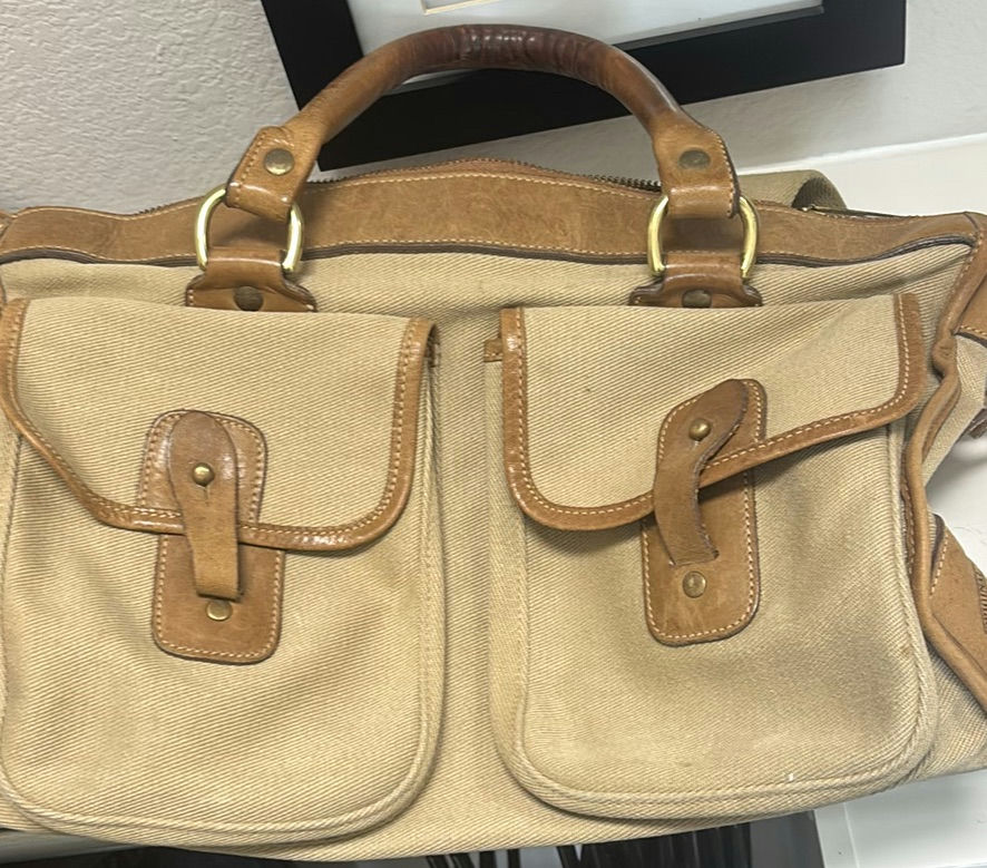 Ghurka Original No. 47 The Cargo II Canvas and Leather Bag - image 2 of 7