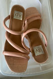 TOMS Red Wedge Heels and Dolce Vita Nude Block-Heel Sandals - thumbnail 4 of 8
