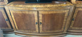 Large Solid Wood 4-Section Storage Cabinet with Paneled Doors and Shelves - thumbnail 2 of 12