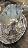 Silver-Tone Serving Platters, Trays, and Gravy Boat Set - thumbnail 3 of 6