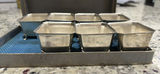 Set of small square metal baking pans with rack - thumbnail 2 of 5
