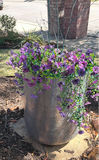 Two Tall Copper Metal Planters - thumbnail 5 of 6