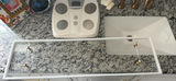 Clear Acrylic Tub Tray with White Frame and White Scale - thumbnail 1 of 4