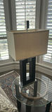 Table Lamp and Two Potted Artificial Plants - thumbnail 1 of 5