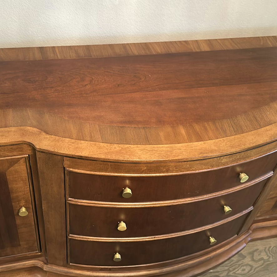 Solid Wood Sideboard/Buffet Cabinet with Drawers and Doors - image 1 of 4