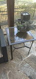 Outdoor Patio Furniture Set with Glass Tables, Chaise Lounges, and Saber Grill - thumbnail 7 of 9