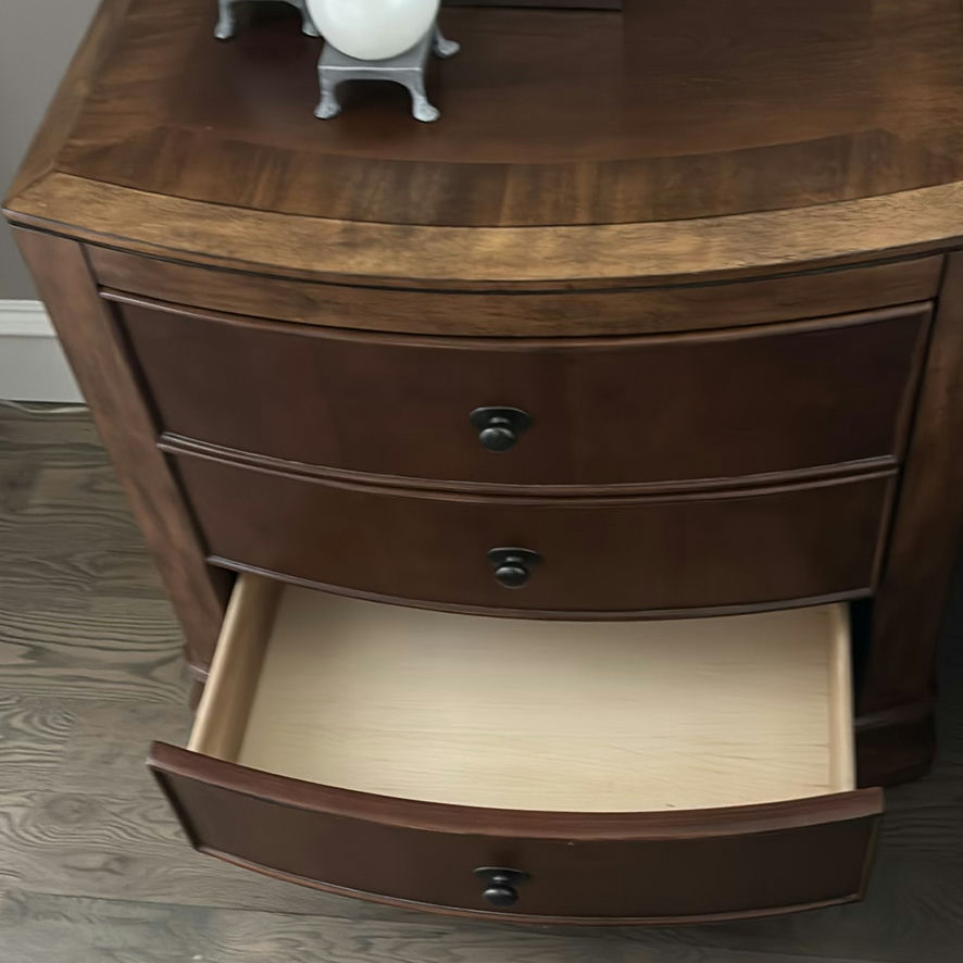 Three-Drawer Solid Wood Nightstands - image 4 of 5