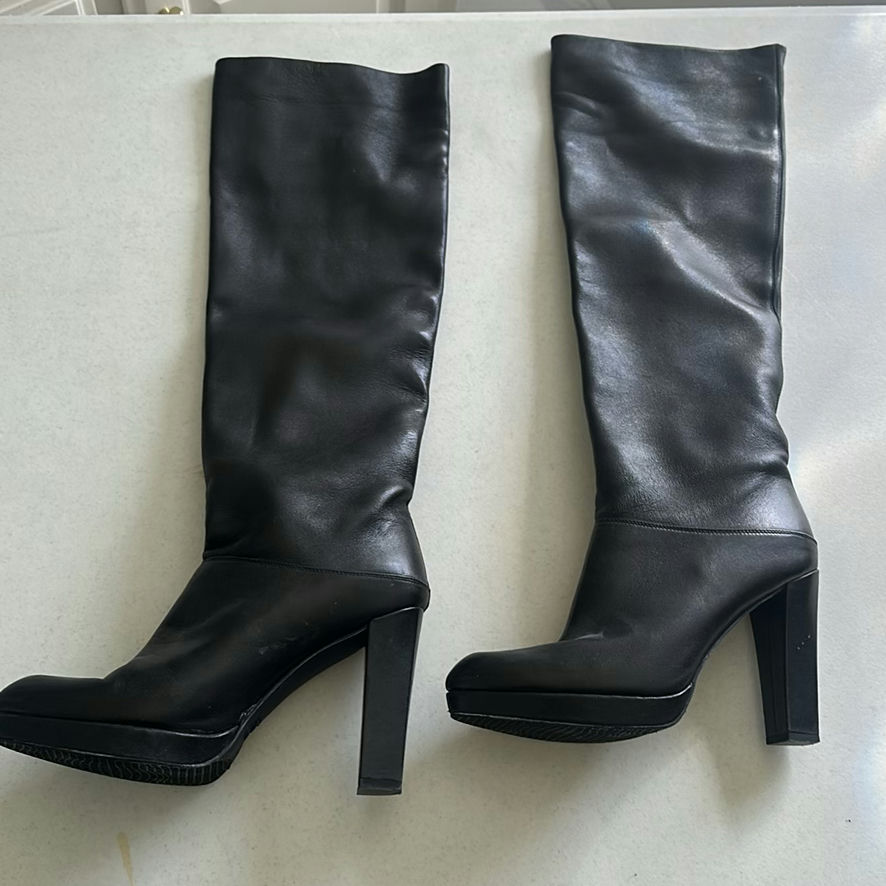 Two Pairs of Knee-High Heeled Boots - image 2 of 5