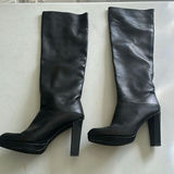 Two Pairs of Knee-High Heeled Boots - thumbnail 2 of 5