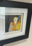 Two framed prints and a black & white striped woven hat. - thumbnail 6 of 7