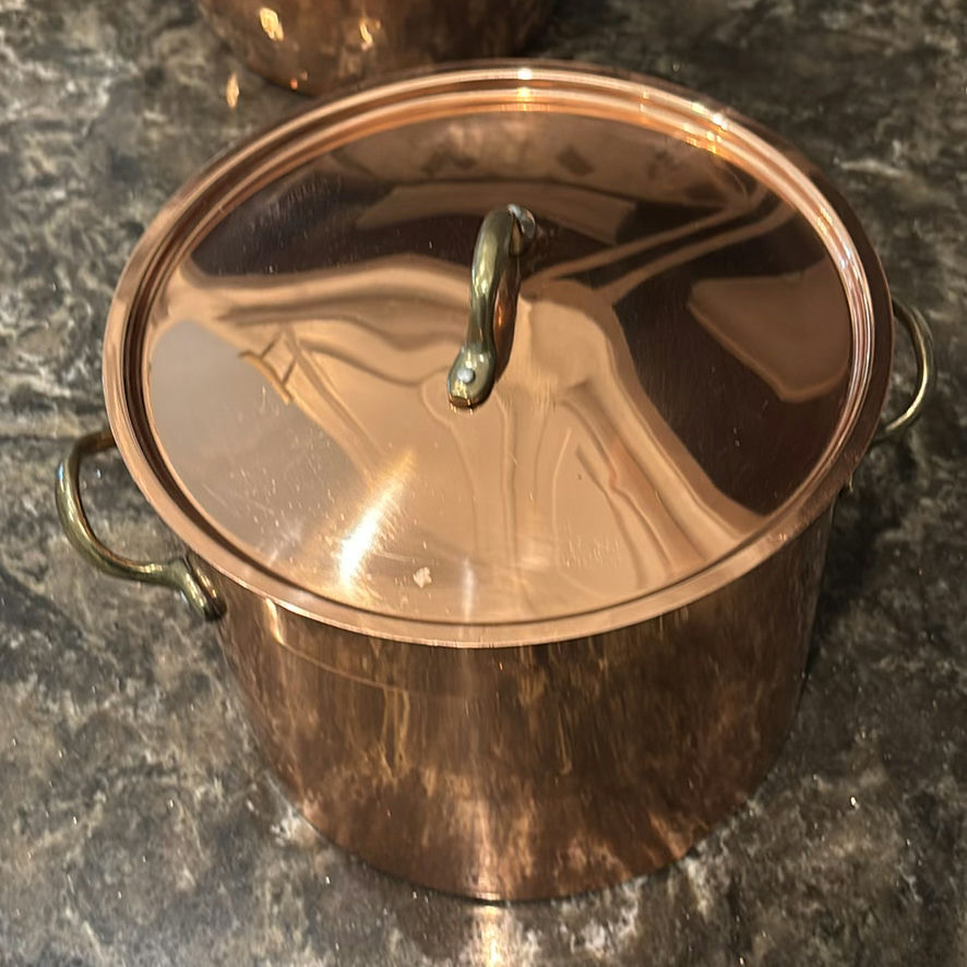 Two Ruffoni Copper Pots with Lids - image 4 of 22