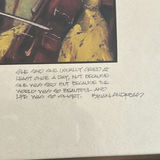 Framed Art Print with Quote and Metal Display Easel - thumbnail 5 of 5