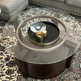 Round Glass Coffee Table - thumbnail 1 of 4
