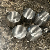Six Stainless Steel Cups and Small Measuring Cup - thumbnail 1 of 2