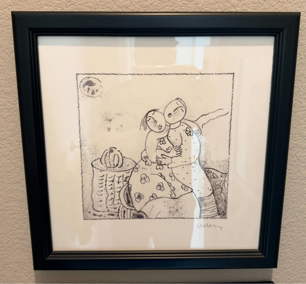 Framed Sketches with Decorative Candlestick and Gold Jar Candle - image 2 of 2