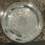 Assorted Silver-Toned Serving Trays and Platters - thumbnail 2 of 7