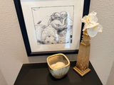 Framed Sketches with Decorative Candlestick and Gold Jar Candle - thumbnail 1 of 2