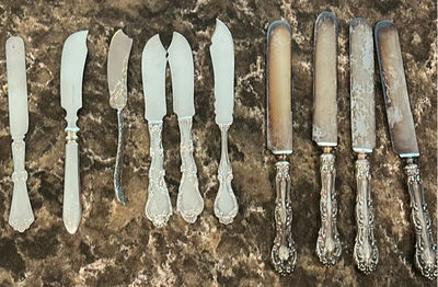 Assorted Silver Flatware Knives and Spreaders - Image 1 of 12