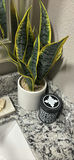 Decorative Wall Art, Abstract Artwork, Plant, and Marble Bathroom Accessories - thumbnail 3 of 5