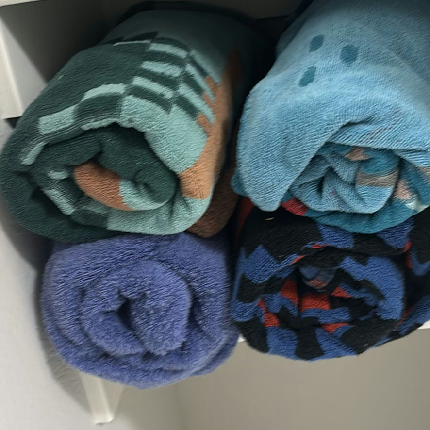 Assorted Towels, Bath Mats, and Pillows - image 3 of 5