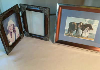 Ornate framed photos and beach print set - Image 1 of 3