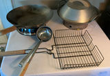 Vintage metal Woks, cookware and utensils - thumbnail 1 of 7