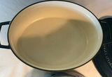 Martha Stewart Enamel Cast-Iron Dutch Oven with Lid and White Oval Ceramic Bake Dish - thumbnail 3 of 6