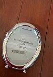 Oval Wall Mirror, Silver Oval Photo Frame - thumbnail 4 of 4