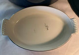 Martha Stewart Enamel Cast-Iron Dutch Oven with Lid and White Oval Ceramic Bake Dish - thumbnail 5 of 6