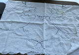 Vintage lace doilies, tablecloths, and embroidered linens - thumbnail 6 of 9