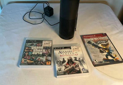 Amazon Echo, 3 Play Station Video Games - Image 1 of 5