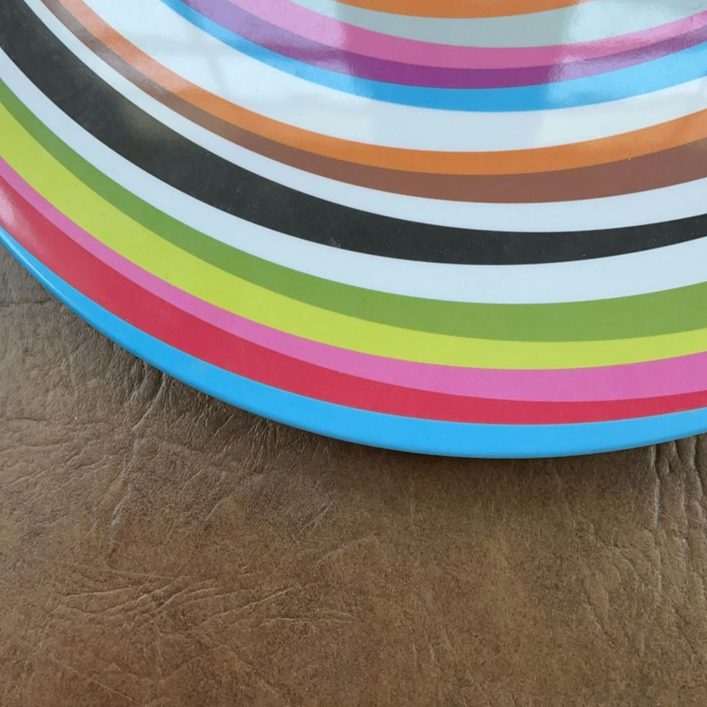 Round multicolor concentric-ring Lazy Susan - image 4 of 4