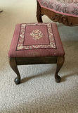 Two Victorian Arm Chairs, Needle Point Foot Stool - thumbnail 8 of 8