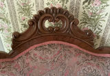 Two Victorian Arm Chairs, Needle Point Foot Stool - thumbnail 3 of 8