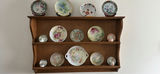 Wooden Wall Shelf with Decorative Plates and Teacups - thumbnail 2 of 2