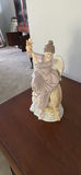 Porcelain Angel Figurine on Dolphin Base - thumbnail 2 of 3