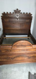 Antique Wooden Bed Frame - thumbnail 1 of 2