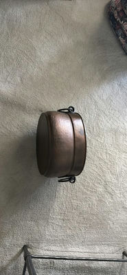 Copper-Colored Metal Pot with Lid - Image 1 of 2