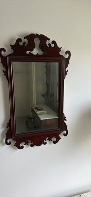 Ornate Wood Framed Wall Mirror - Image 1 of 2
