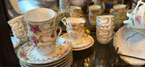 Floral Porcelain Teacups, Saucers, and Serving Pieces - thumbnail 2 of 3