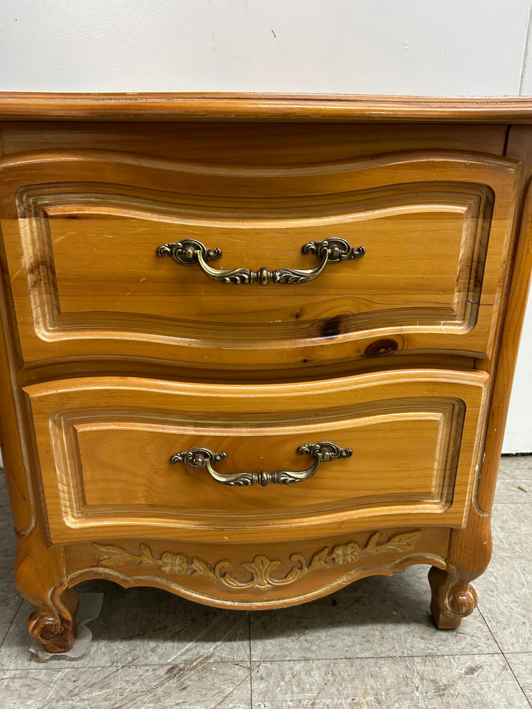 Vintage Chardonnay Nightstand - image 3 of 8