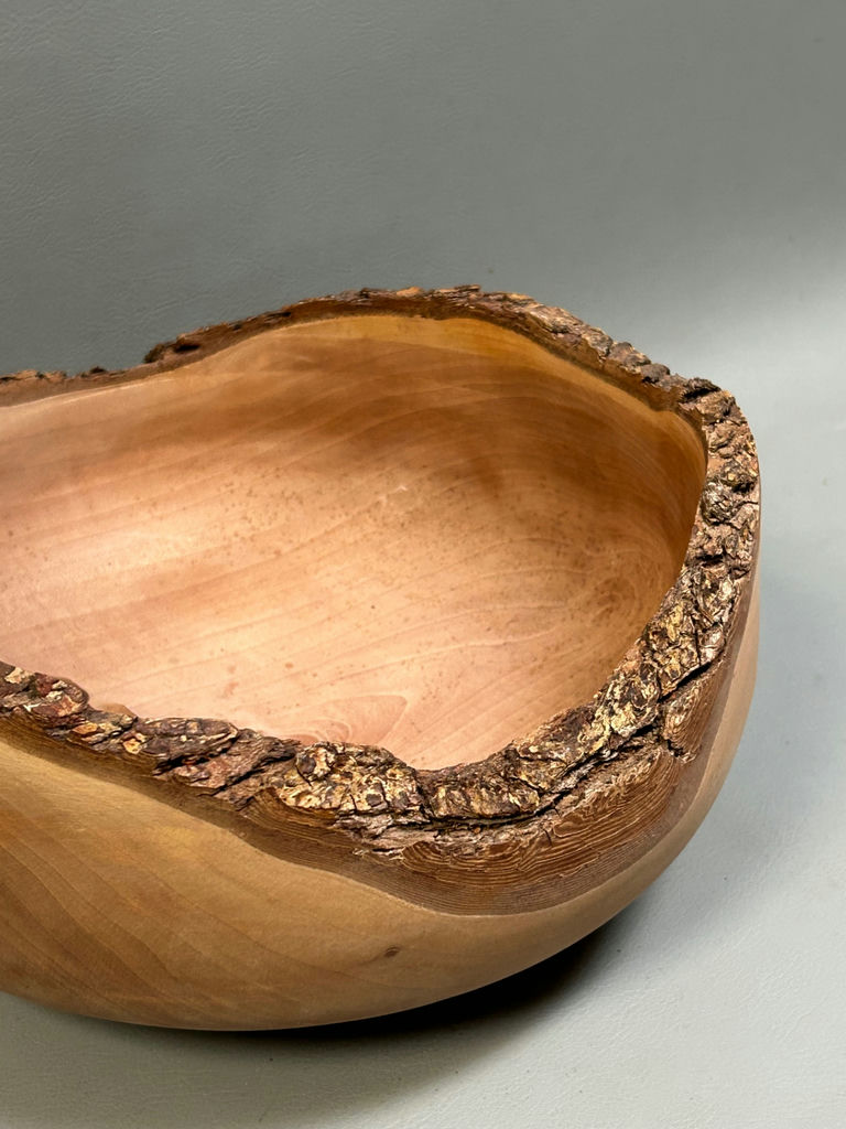 Rustic Burl Wood Turn Bowl Crafted by Kevin Mulligan - image 5 of 8
