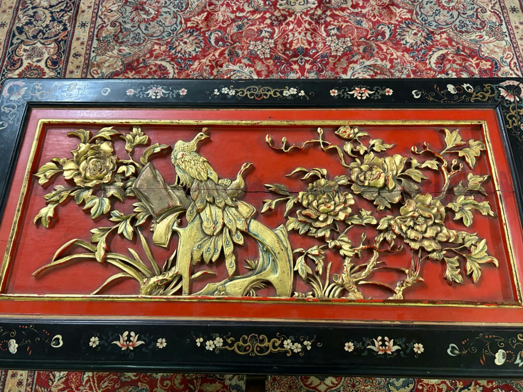 Asian Gilt Lacquered Hand Painted Chest - image 9 of 11