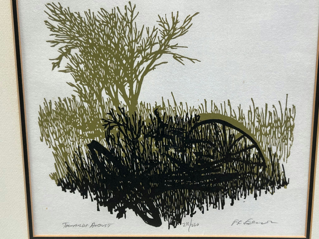 Frank C. Eckmair Abstract Woodcut Signed and Numbered  - image 4 of 4