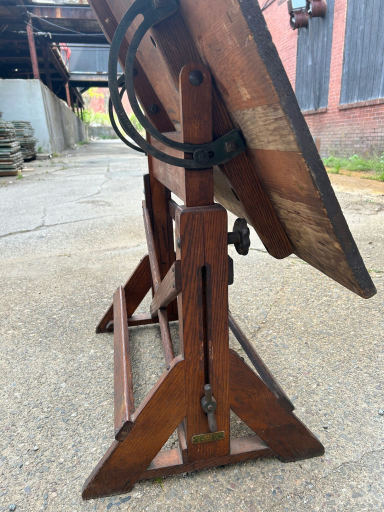 Antique F. Weber Drafting Table - image 6 of 7