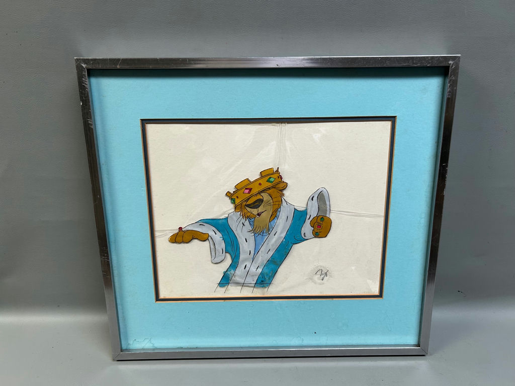 Vintage Disney Animation Original Cel- Prince John From Robbin Hood  - image 1 of 8