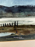 Signed Marjory Horn Beachscape Watercolor Painting  - thumbnail 5 of 6