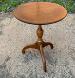 Hitchcock Stenciled Pedestal Side Table - thumbnail 4 of 7