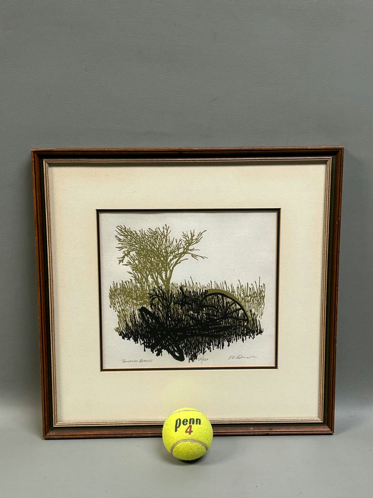 Frank C. Eckmair Abstract Woodcut Signed and Numbered - image 2 of 4
